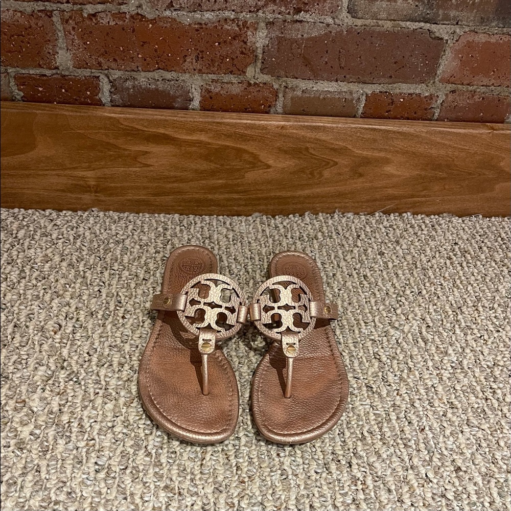 Tory Burch Rose Gold Sandals